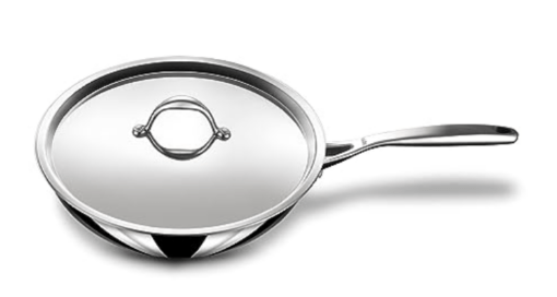 Stahl Triply Stainless Steel Wok with Lid I Tri Ply Deep Steel Kadai I Deep Fry Pan with Induction Base I Artisan 4724, Dia 24cm, 2.4 L (Serves 4-5 People) - Image 2
